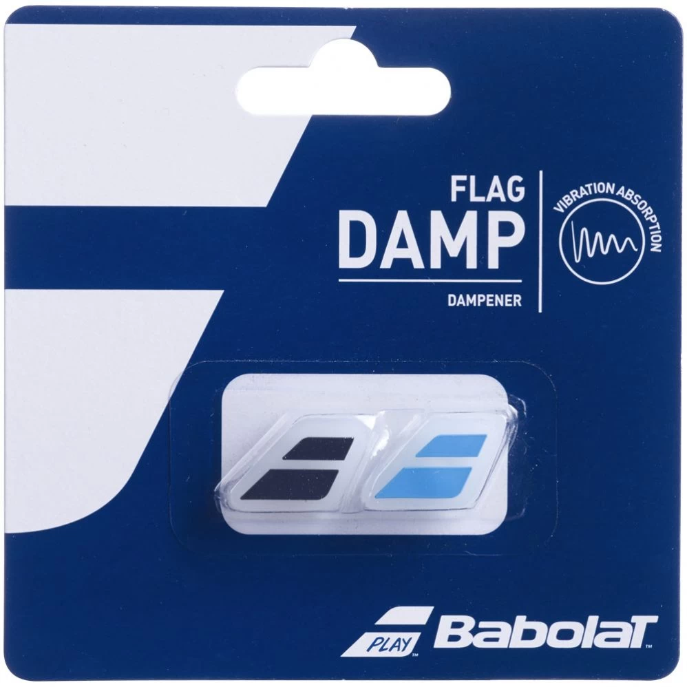 Antivibrateurs Babolat Flag Damp Bleu / Noir X 2 3 Antivibrateurs Babolat Flag Damp Bleu / Noir X 2