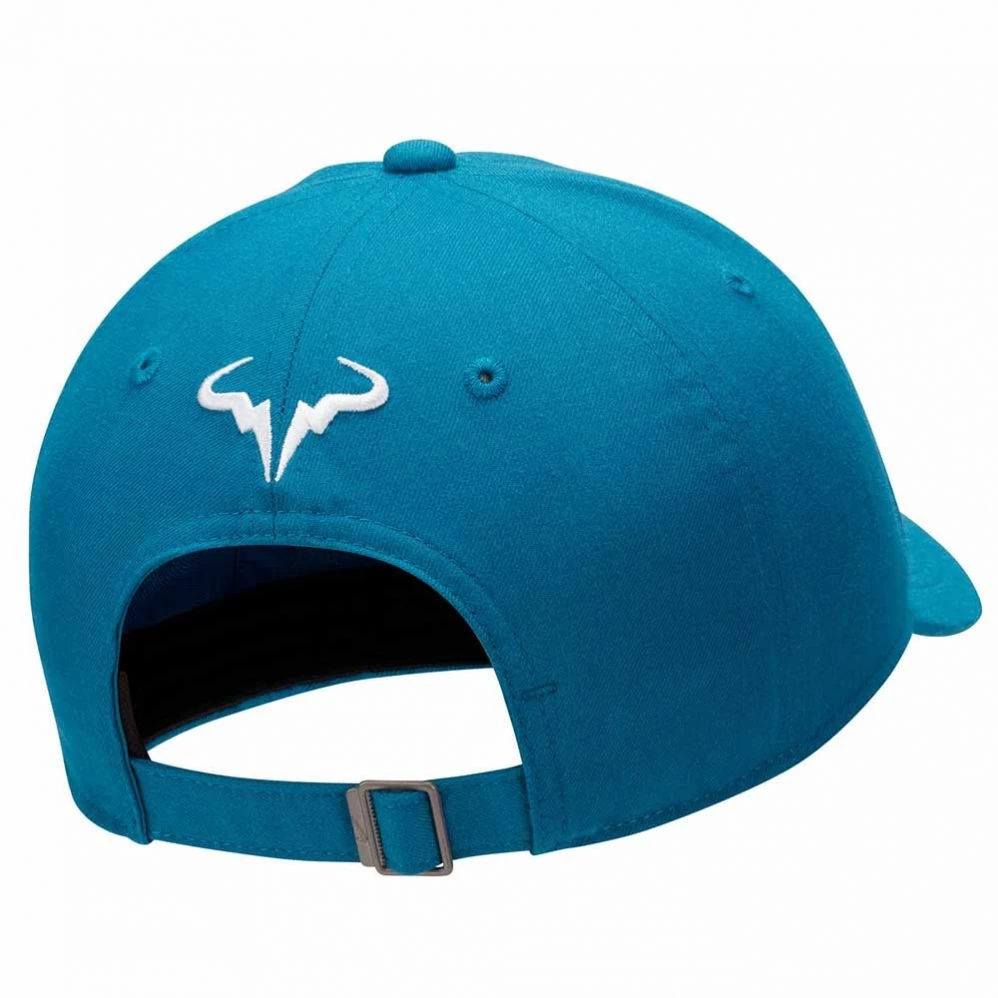 Casquette NikeCourt AeroBill Rafa Heritage86 Bleu Turquoise 4 Casquette NikeCourt AeroBill Rafa Heritage86 Bleu Turquoise – Image 2