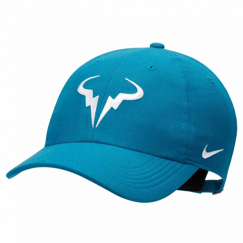 Casquette NikeCourt AeroBill Rafa Heritage86 Bleu Turquoise 3 Casquette NikeCourt AeroBill Rafa Heritage86 Bleu Turquoise