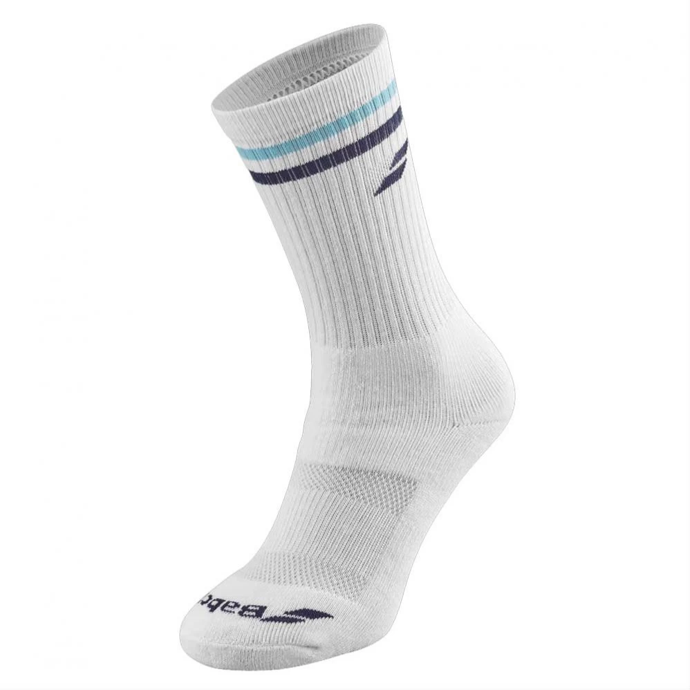 Chaussettes Babolat Team Single Blanc / Bleu Marine 3 Chaussettes Babolat Team Single Blanc / Bleu Marine