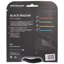 Cordage Dunlop Black Widow 12m -Tennis Équipement Magasin cordage dunlop black widow 12m 1