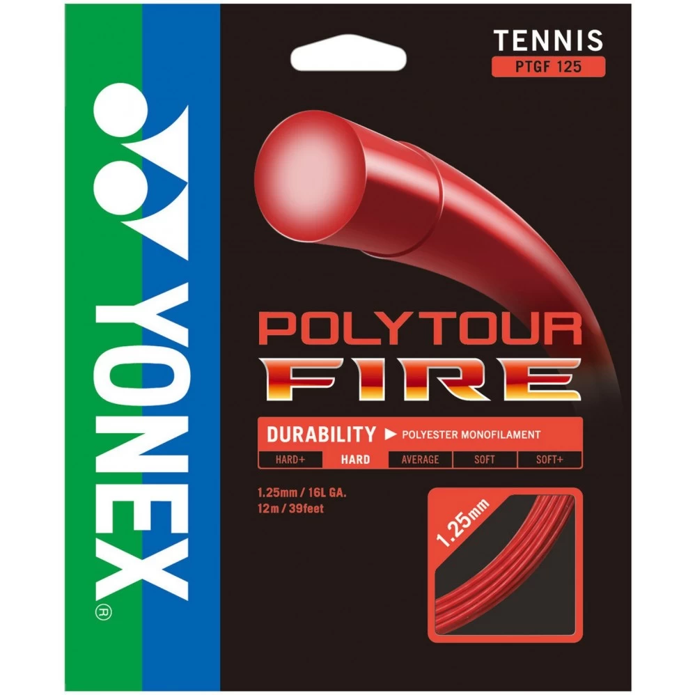 Cordage Yonex Poly Tour Fire 12m 3 Cordage Yonex Poly Tour Fire 12m