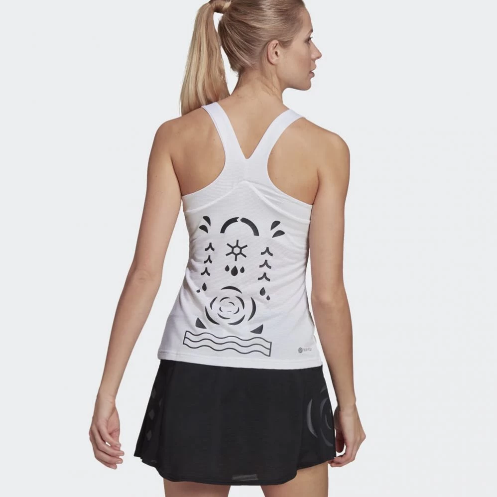 Débardeur Adidas Heat.Rdy Paris Blanc 4 Débardeur Adidas Heat.Rdy Paris Blanc – Image 2