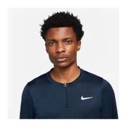 Haut Nike Advantage 1/2 Zip Manche Longue Obsidian -Tennis Équipement Magasin haut nike advantage 1 2 zip manche longue obsidian 2
