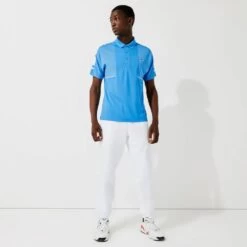 Polo Lacoste Sport Bleu / Blanc -Tennis Équipement Magasin polo lacoste sport bleu blanc 5