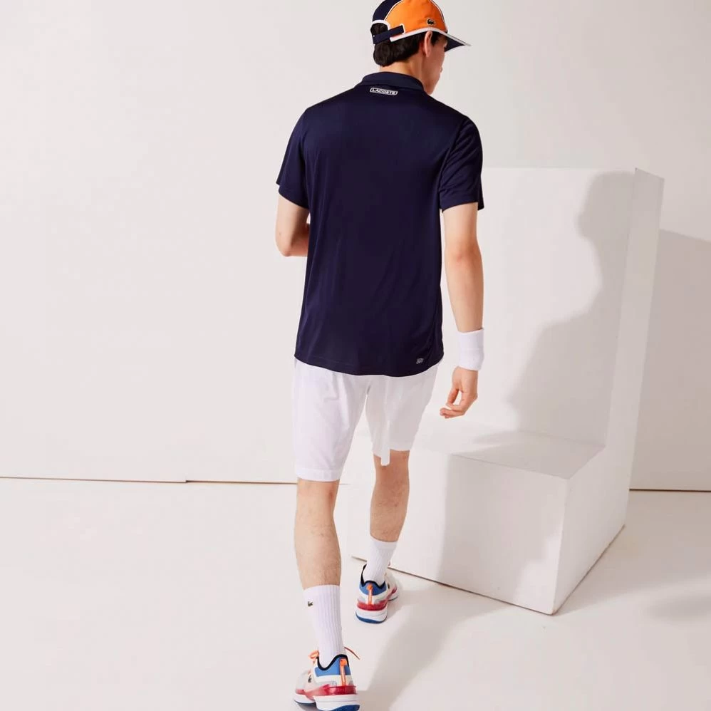 Polo Lacoste Sport Colorblock Bleu Marine / Jaune / Orange 6 Polo Lacoste Sport Colorblock Bleu Marine / Jaune / Orange – Image 4