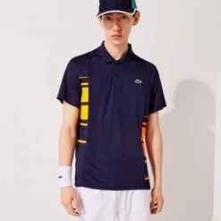 Polo Lacoste Sport Colorblock Bleu Marine / Jaune / Orange 11 Polo Lacoste Sport Colorblock Bleu Marine / Jaune / Orange -Tennis Équipement Magasin polo lacoste sport colorblock bleu marine jaune orange 4