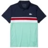 Polo Lacoste Sport Colorblock Bleu / Rouge / Vert -Tennis Équipement Magasin polo lacoste sport colorblock bleu rouge vert