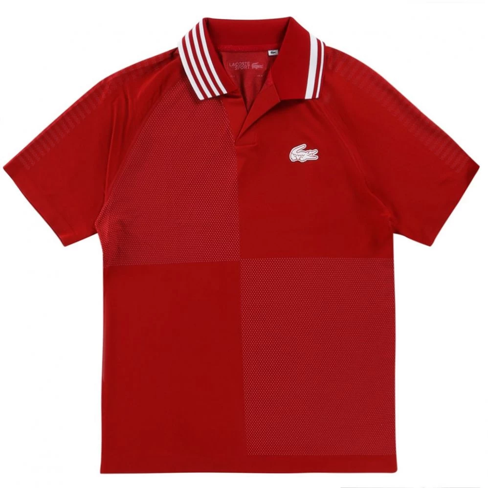 Polo Lacoste Sport Damier Rouge 3 Polo Lacoste Sport Damier Rouge