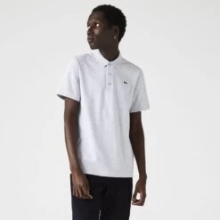 Polo Lacoste Sport Gris Chiné -Tennis Équipement Magasin polo lacoste sport gris chine 2