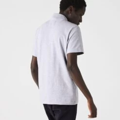Polo Lacoste Sport Gris Chiné -Tennis Équipement Magasin polo lacoste sport gris chine 3