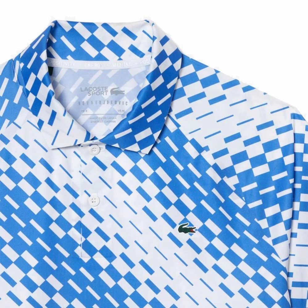 Polo Lacoste Sport Melbourne Novak Djokovic Blanc / Bleu 4 Polo Lacoste Sport Melbourne Novak Djokovic Blanc / Bleu – Image 2