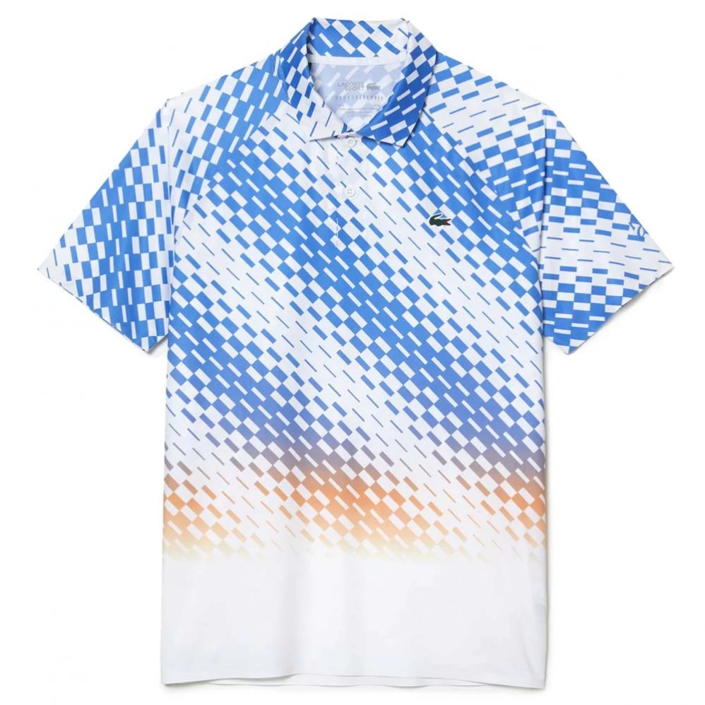 Polo Lacoste Sport Melbourne Novak Djokovic Blanc / Bleu 3 Polo Lacoste Sport Melbourne Novak Djokovic Blanc / Bleu