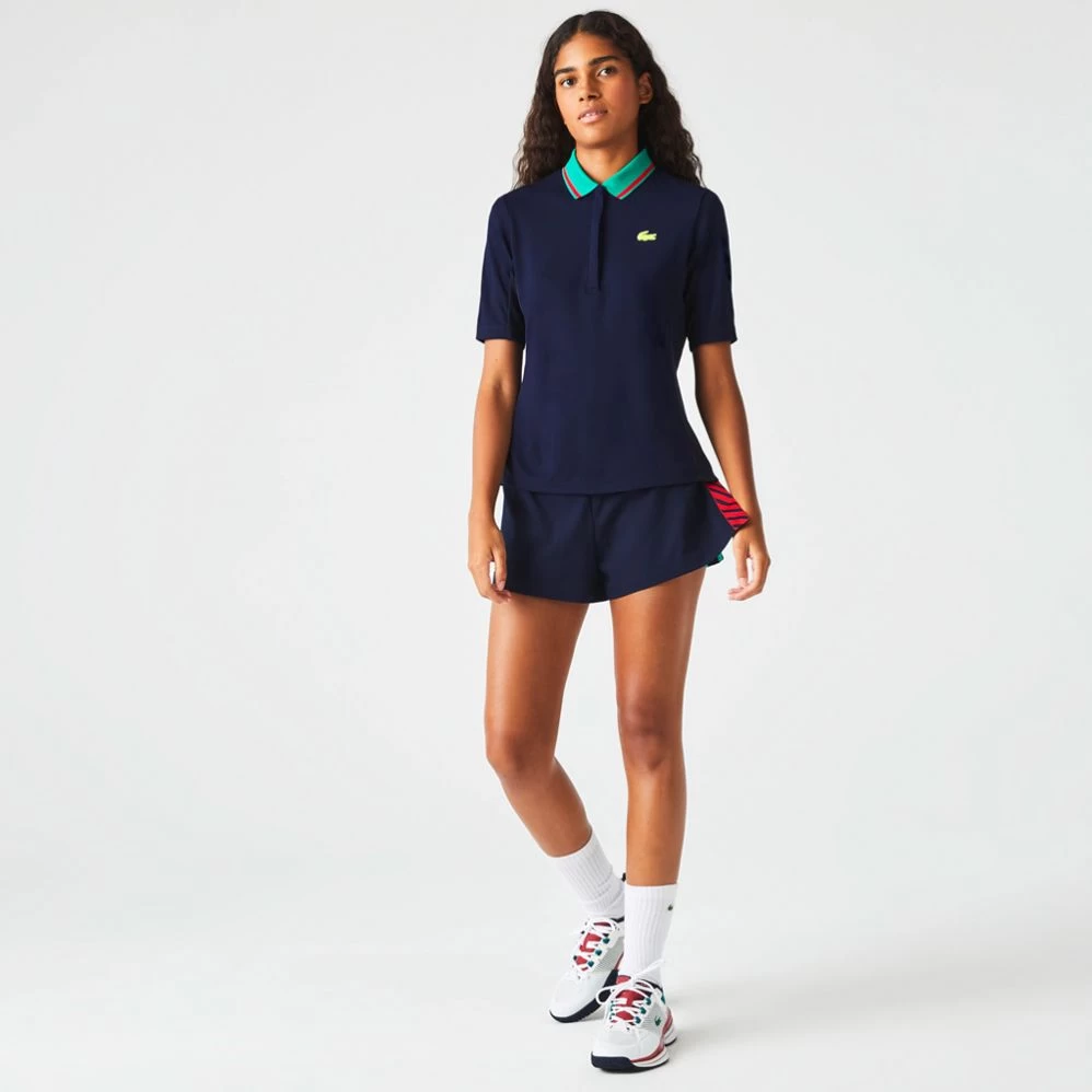 Polo Lacoste Sport Piqué Femme Bleu Marine 4 Polo Lacoste Sport Piqué Femme Bleu Marine – Image 2
