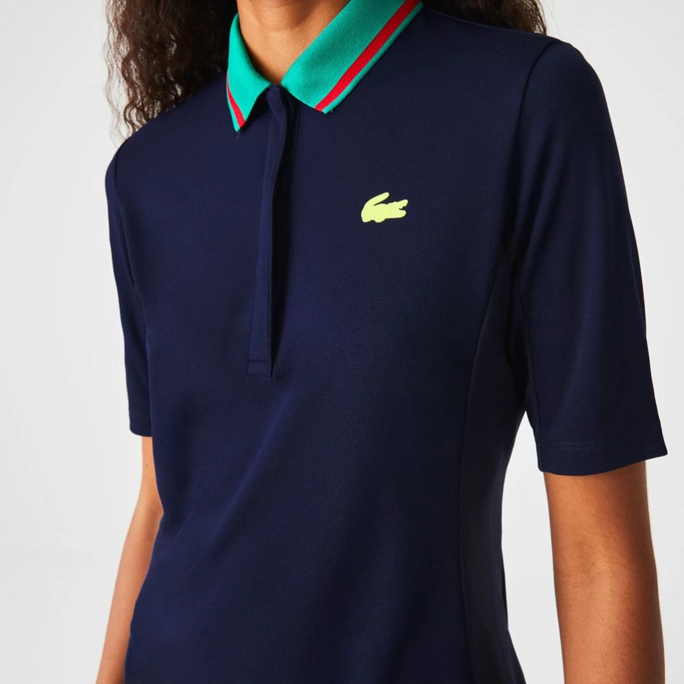 Polo Lacoste Sport Piqué Femme Bleu Marine 5 Polo Lacoste Sport Piqué Femme Bleu Marine – Image 3