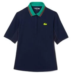 Polo Lacoste Sport Piqué Femme Bleu Marine