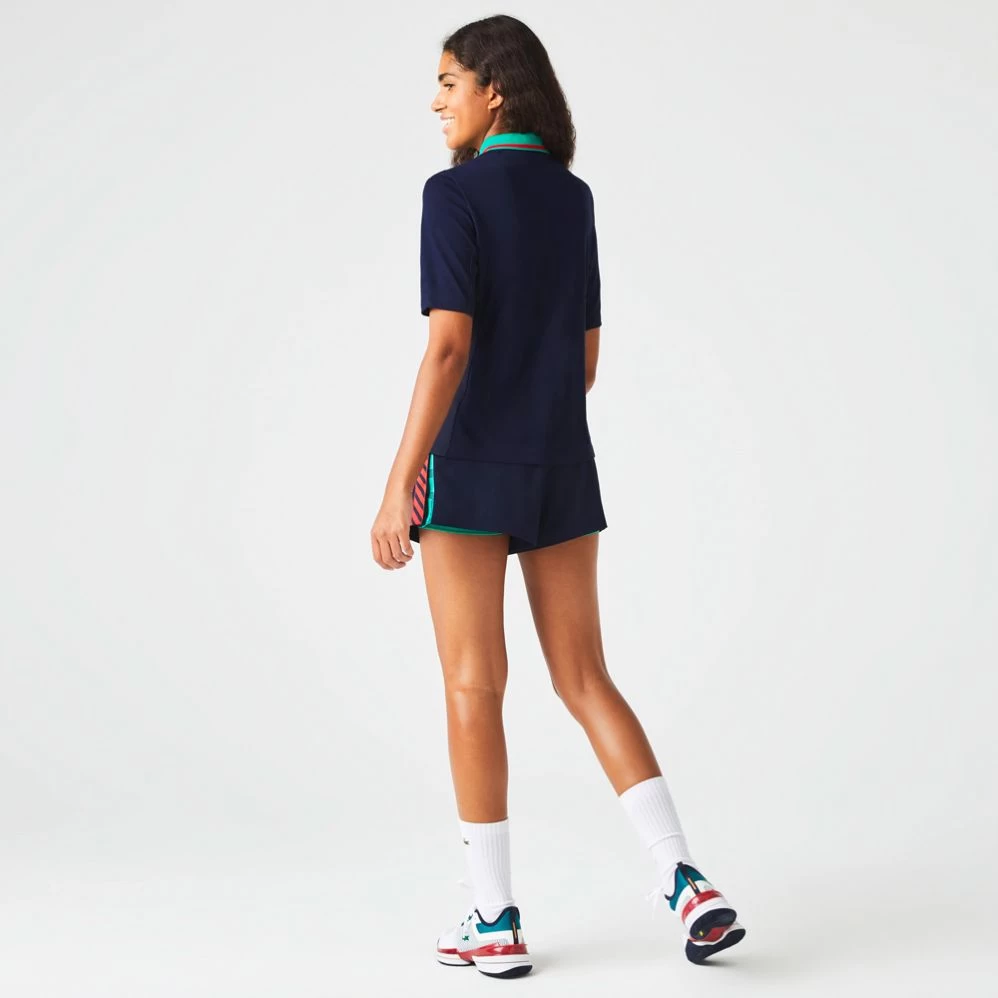 Polo Lacoste Sport Piqué Femme Bleu Marine 6 Polo Lacoste Sport Piqué Femme Bleu Marine – Image 4