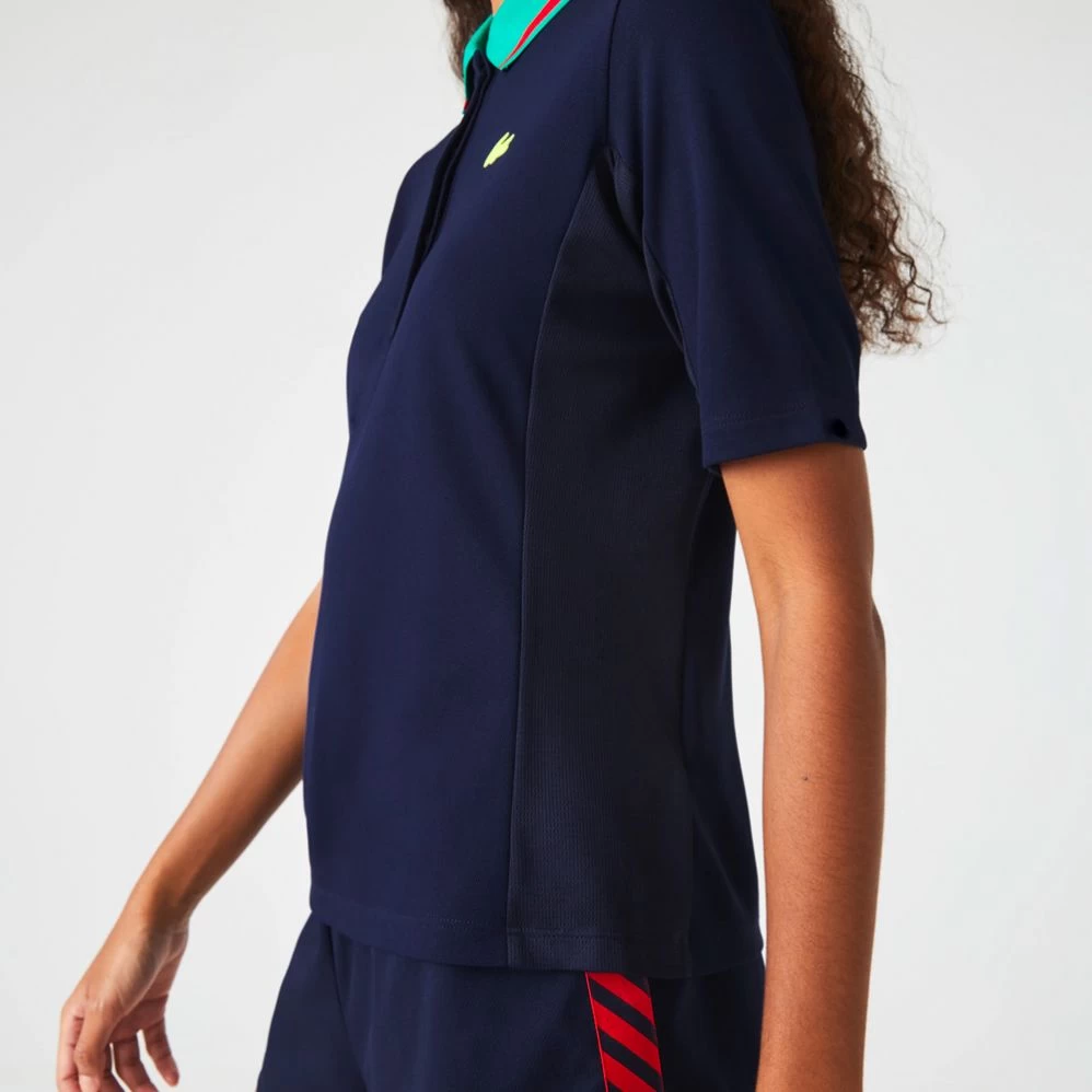 Polo Lacoste Sport Piqué Femme Bleu Marine 8 Polo Lacoste Sport Piqué Femme Bleu Marine – Image 6