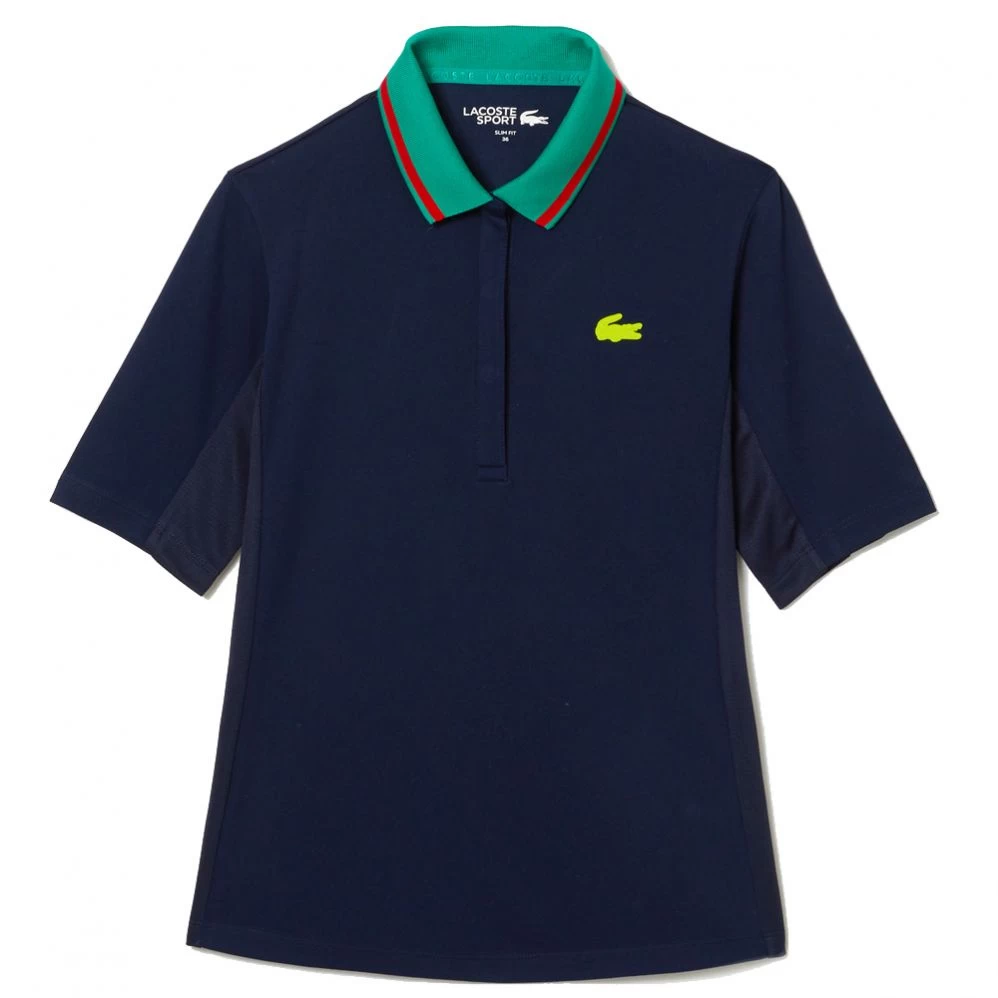 Polo Lacoste Sport Piqué Femme Bleu Marine 3 Polo Lacoste Sport Piqué Femme Bleu Marine