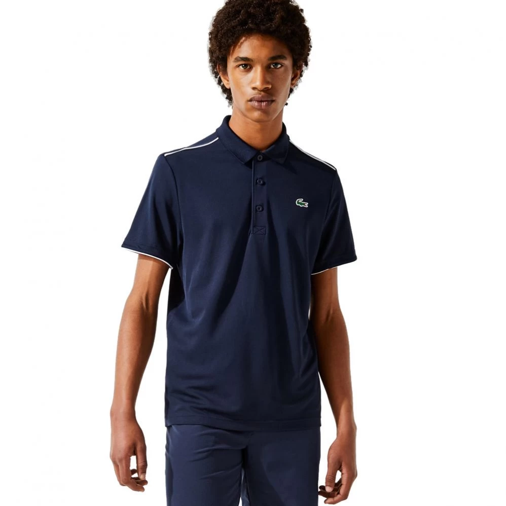 Polo Lacoste Sport Respirant Bleu Marine 4 Polo Lacoste Sport Respirant Bleu Marine – Image 2