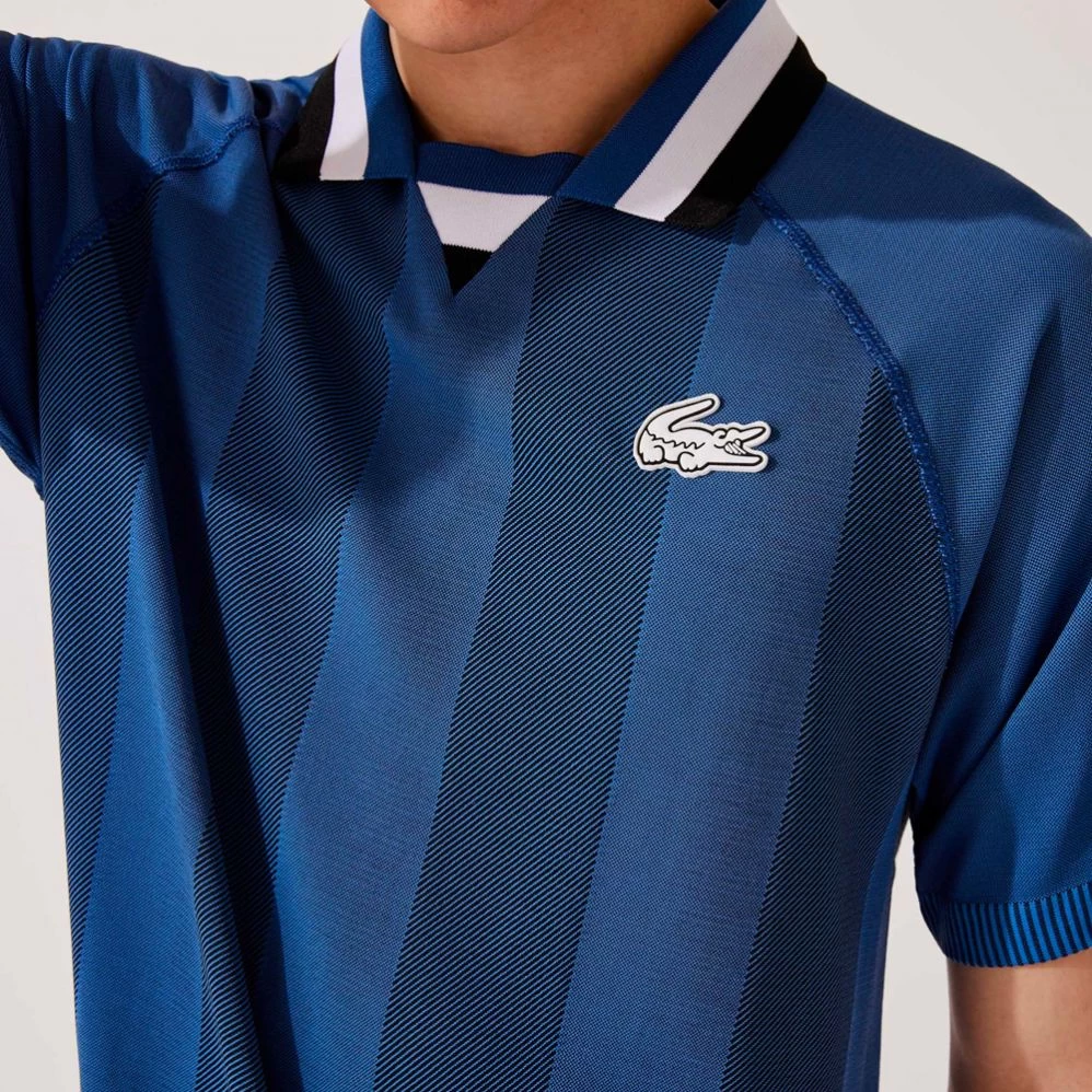 Polo Lacoste Sport Sans Couture Bleu 7 Polo Lacoste Sport Sans Couture Bleu – Image 5