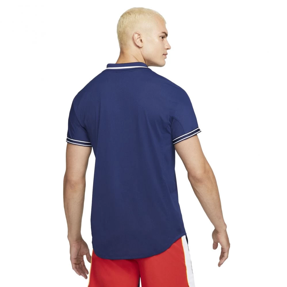 Polo Nike Court Dri-Fit ADV Slam Bleu 4 Polo Nike Court Dri-Fit ADV Slam Bleu – Image 2