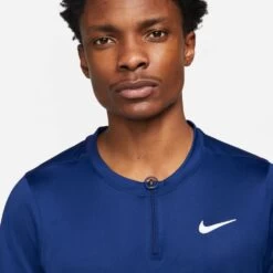 Polo Nike Court Dri-Fit Advantage Bleu 8 Polo Nike Court Dri-Fit Advantage Bleu -Tennis Équipement Magasin polo nike court dri fit advantage bleu 2