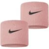Serre-Poignets Nike Swoosh Saumon / Noir X 2 -Tennis Équipement Magasin serre poignets nike swoosh saumon noir x 2