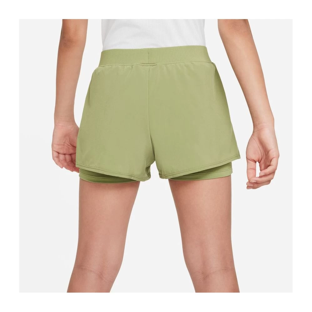 Short Nike Court Junior Fille Victory Kaki 4 Short Nike Court Junior Fille Victory Kaki – Image 2