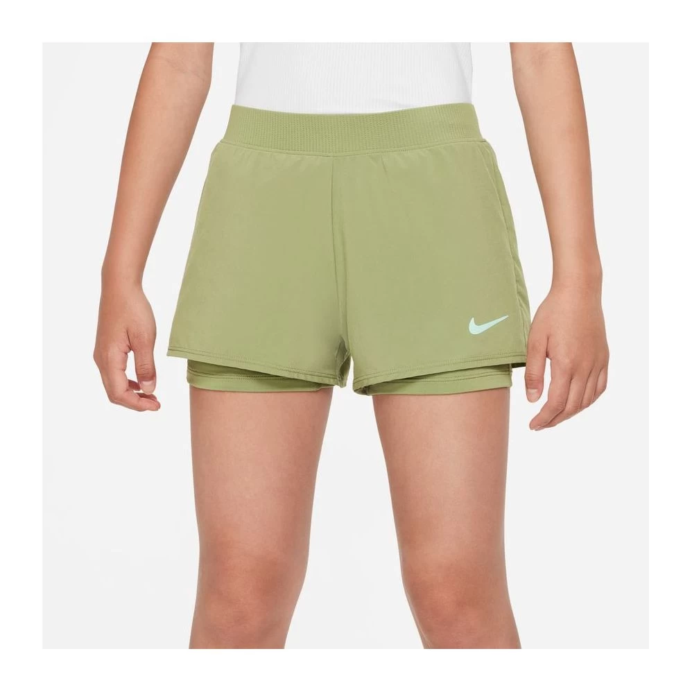 Short Nike Court Junior Fille Victory Kaki 5 Short Nike Court Junior Fille Victory Kaki – Image 3