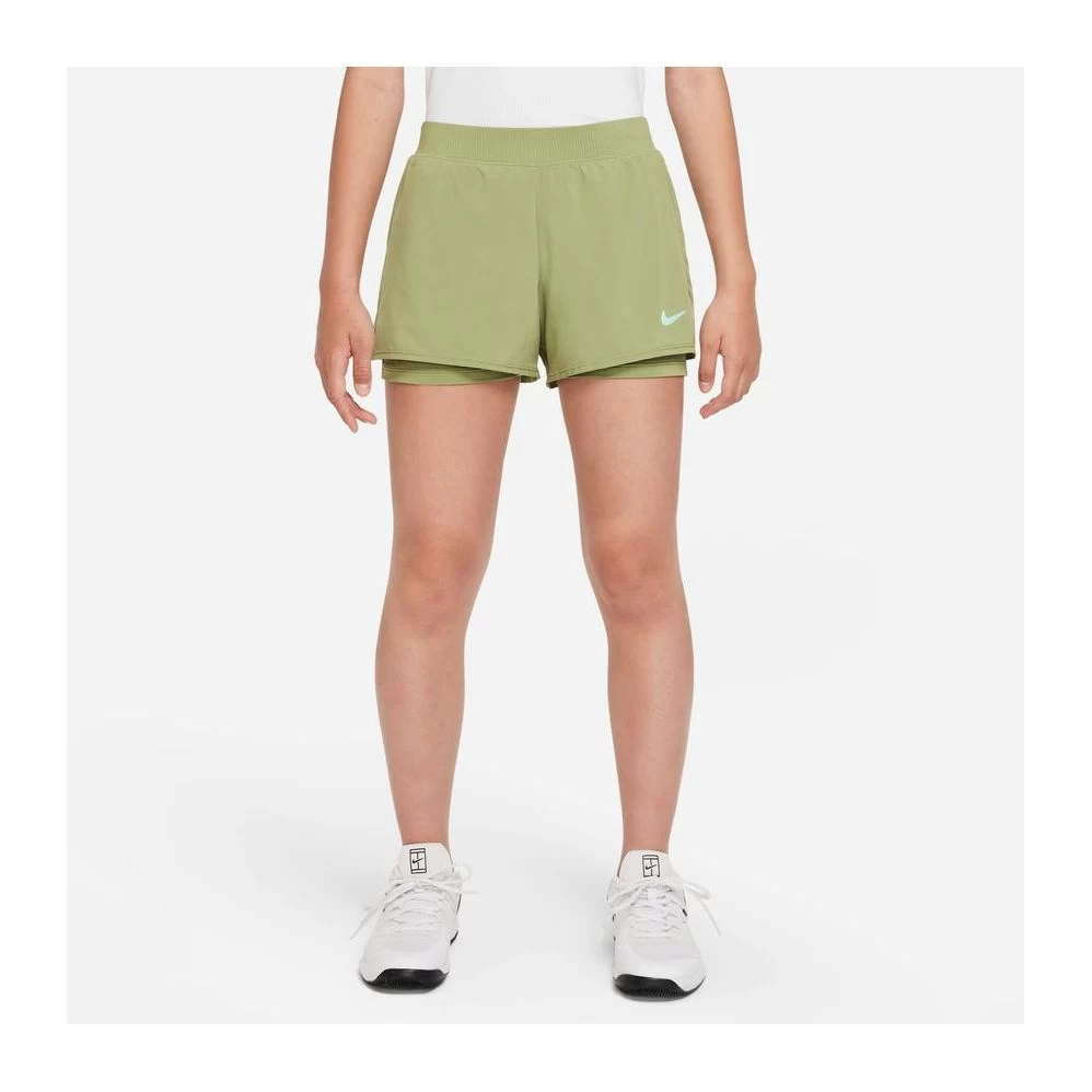 Short Nike Court Junior Fille Victory Kaki 3 Short Nike Court Junior Fille Victory Kaki