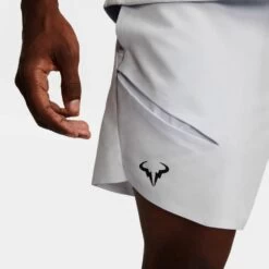 Short Nike Dri-FIT ADV Rafa 18cm Gris Clair -Tennis Équipement Magasin short nike dri fit adv rafa 18cm gris clair 2