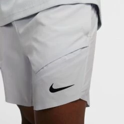 Short Nike Dri-FIT ADV Rafa 18cm Gris Clair -Tennis Équipement Magasin short nike dri fit adv rafa 18cm gris clair 4