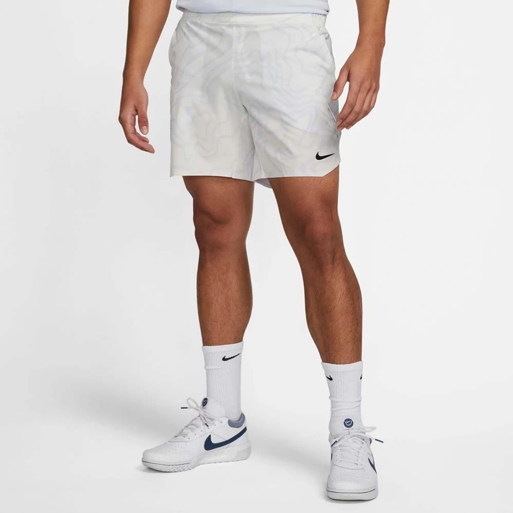 Short NikeCourt Dri-Fit Slam AO Printed Blanc 23cm 2 Short NikeCourt Dri-Fit Slam AO Printed Blanc 23cm