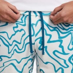 Short NikeCourt Dri-Fit Slam AO Printed Bleu 23cm -Tennis Équipement Magasin short nikecourt dri fit slam ao printed bleu 23cm 4