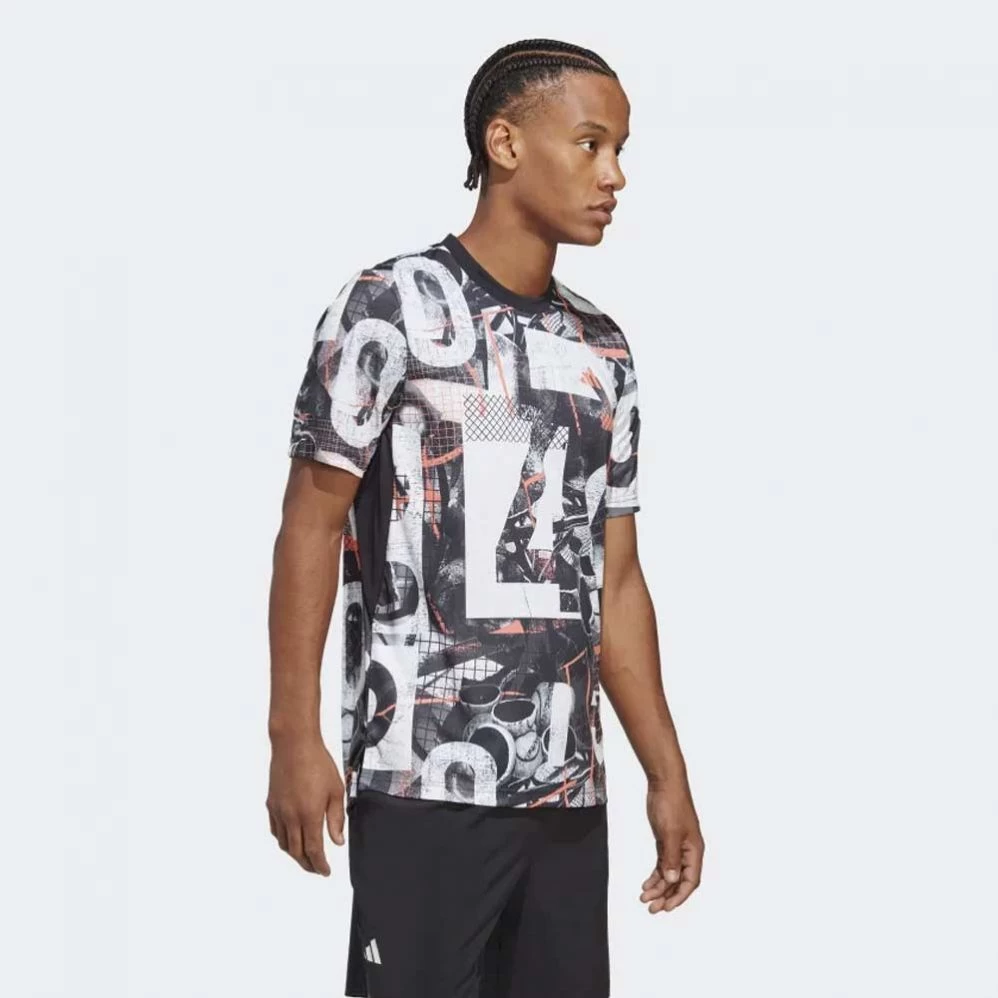 T-Shirt Adidas Club Graph Printed 4 T-Shirt Adidas Club Graph Printed – Image 2