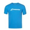 T-Shirt Babolat Exercise Bleu Clair Chiné -Tennis Équipement Magasin t shirt babolat exercise bleu clair chine