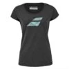 T-Shirt Babolat Exercise Flag Femme Noir Chiné -Tennis Équipement Magasin t shirt babolat exercise flag femme noir chine