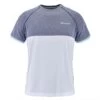 T-Shirt Babolat Play Crew Neck Blanc / Bleu Chiné -Tennis Équipement Magasin t shirt babolat play crew neck blanc bleu chine