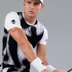 T-Shirt Hydrogen Spray Tech Blanc / Noir 7 T-Shirt Hydrogen Spray Tech Blanc / Noir -Tennis Équipement Magasin t shirt hydrogen spray tech blanc noir 2