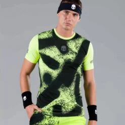 T-Shirt Hydrogen Spray Tech Jaune / Noir