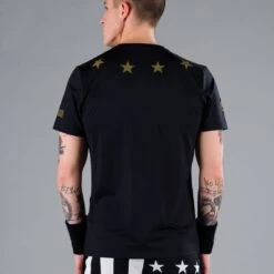 T-Shirt Hydrogen Star Tech Noir / Or -Tennis Équipement Magasin t shirt hydrogen star tech noir or 2