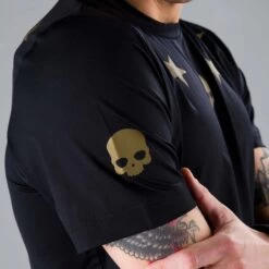 T-Shirt Hydrogen Star Tech Noir / Or -Tennis Équipement Magasin t shirt hydrogen star tech noir or 5