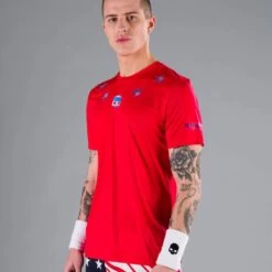 T-Shirt Hydrogen Star Tech Rouge / Bleu