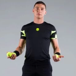 T-shirt Hydrogen Tech Camo Noir / Jaune Fluo