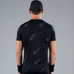 T-shirt Hydrogen Tech Flames Noir 8 T-shirt Hydrogen Tech Flames Noir -Tennis Équipement Magasin t shirt hydrogen tech flames noir 2