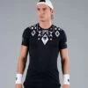 T-Shirt Hydrogen Tribal Tech Noir / Blanc -Tennis Équipement Magasin t shirt hydrogen tribal tech noir blanc