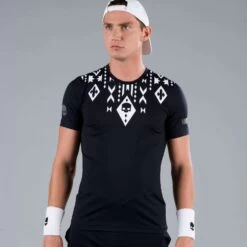 T-Shirt Hydrogen Tribal Tech Noir / Blanc