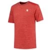 T-Shirt K-Swiss Hypercourt Tee Melange Rouge -Tennis Équipement Magasin t shirt k swiss hypercourt tee melange rouge