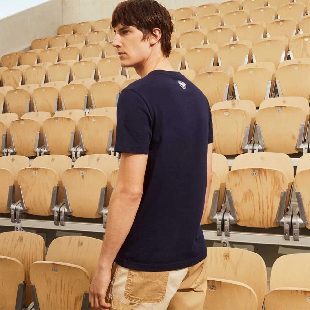 T-shirt Lacoste Sport X Roland Garros Bleu Marine 6 T-shirt Lacoste Sport X Roland Garros Bleu Marine – Image 4